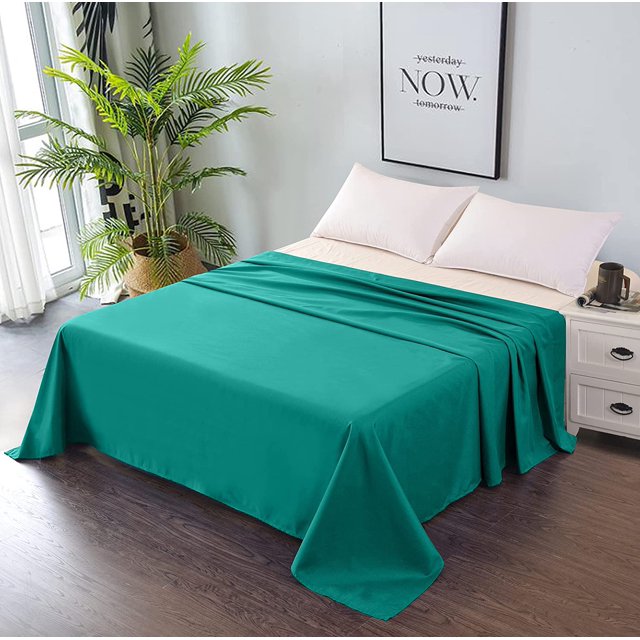 Premium Flat Sheet Breathable and Soft Bed Top Sheet Only Easy