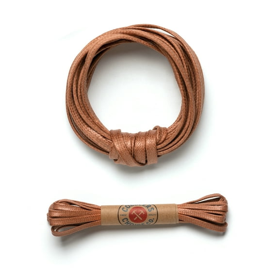 Premium Flat Waxed Cotton Boot Laces - Cobbler's Choice Shoe Laces - Durable and Beautiful Laces!