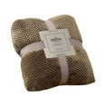 thumbnail image 1 of Throw Blanket Set, Ultra Soft Flannel Plush Blankets, Cozy Lightweight Waffle Weave Throws for Bed Couch Sofa, Warm Flannel Blankets for Home Office Travel, 1 of 8