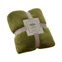 Throw Blanket Set, Ultra Soft Flannel Plush Blankets, Cozy Lightweight Waffle Weave Throws for Bed Couch Sofa, Warm Flannel Blankets for Home Office Travel