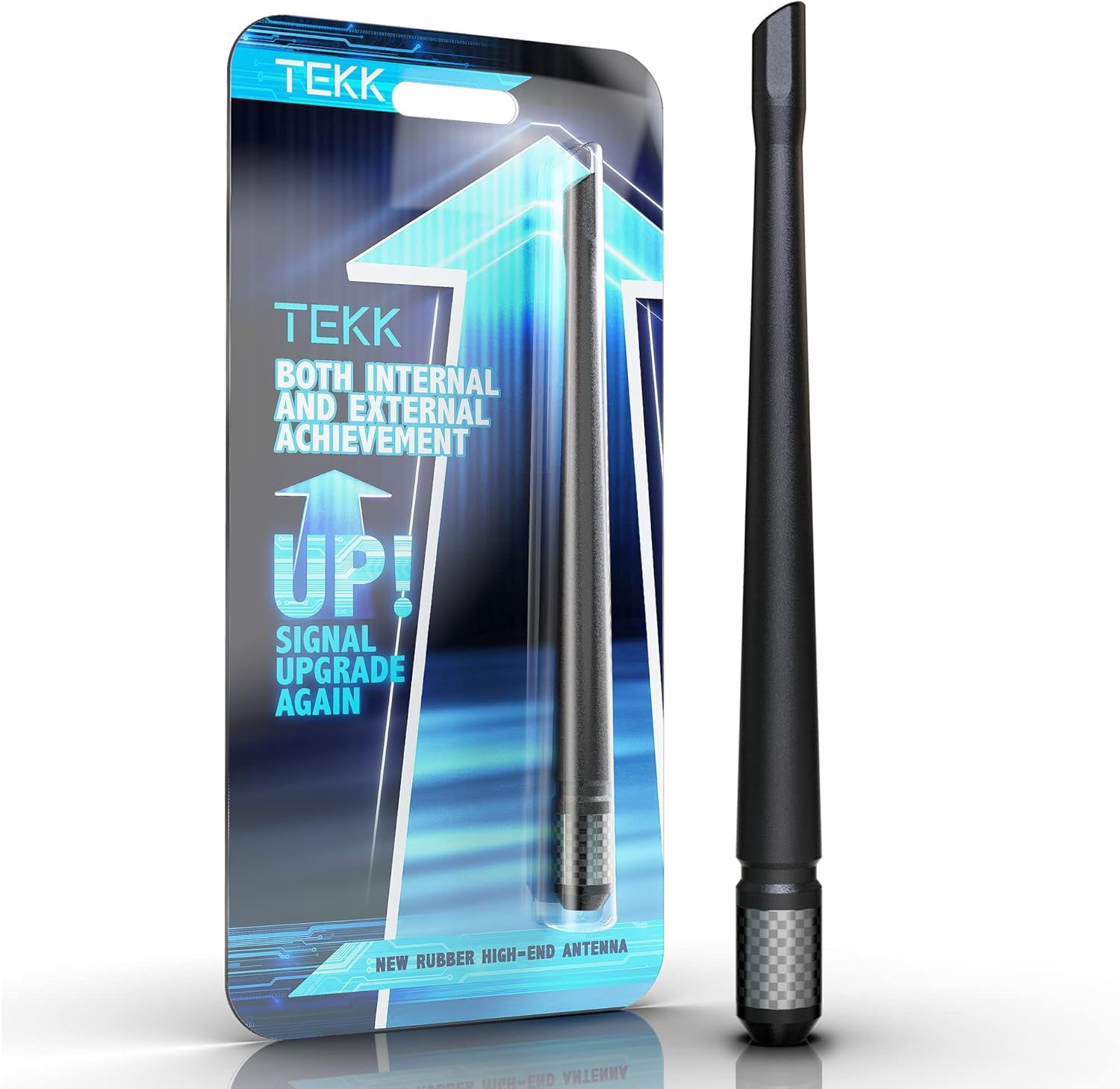 Real Carbon Fiber Short Antenna - 3 Inch White Aluminum With Black Carbon For Saturn Sky & More - View #3