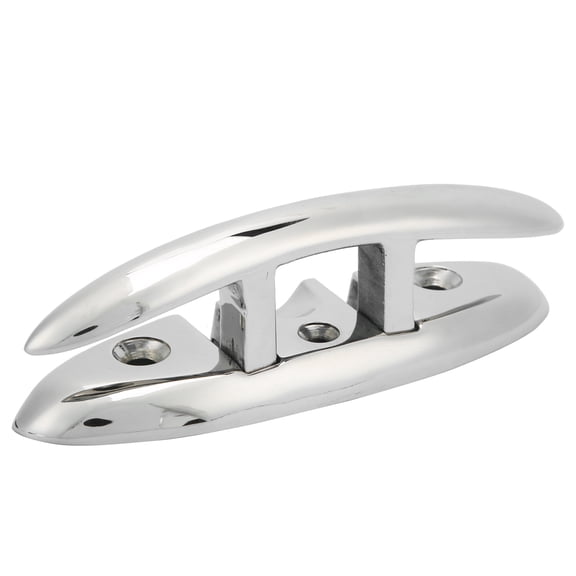 Premium Flip Up Folding Dock Cleat 316 Stainless Steel Anti Corrosion Marine Hardware for Boat Yacht Mooring Heavy Duty Flush Mount Deck Cleat (6 inches / 15.2 cm)