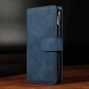 Premium Flip Zipper Wallet PU Leather Phone Case With Kickstand & Wrist Strap for Huawei P40 Pro Plus, P40, P30 Pro, P30 Lite, P20 Lite 2019, Mate 30 Lite Pro, Honor 20 Pro, 20i, 10i, 20 Lite, P