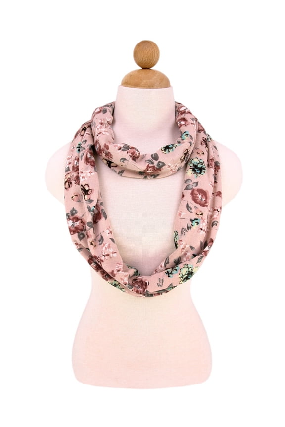 Premium Floral Infinity Loop Scarf