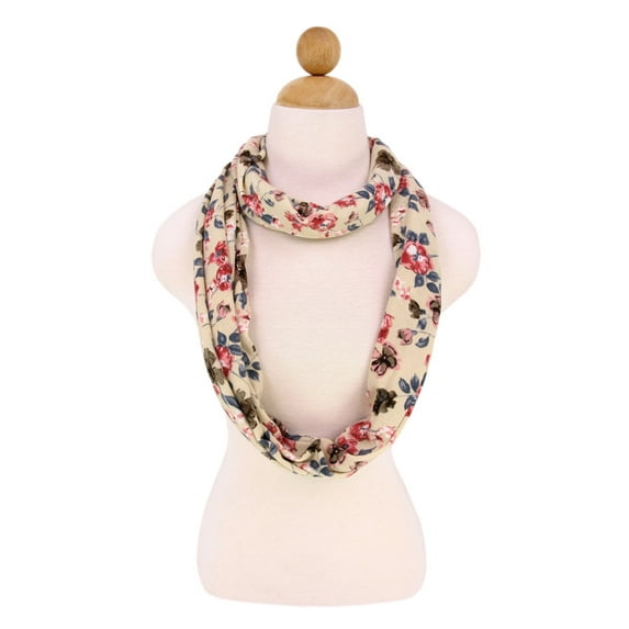 Premium Floral Infinity Loop Scarf
