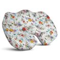 thumbnail image 1 of Premium Floral Pattern Memory Foam Seat Cushion Ergonomic Chair Pad for Office Chair, Car, Airplane & Bleachers Sciatica, Tailbone Hip & Back Pain Relief - Chair Cushion for Long Office Workers., 1 of 5