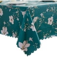thumbnail image 1 of Premium Floral Vinyl Tablecloth Set - Waterproof Oilproof PVC Table Cover for Rectangle Tables- Heavy-Duty Indoor/Outdoor Use (60" x 70“ Rectangular), 1 of 6