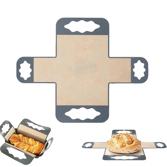 Premium Food-Grade Silicone Bread Loaf Pan Liners, Non-Stick Reusable Baking Liner Mat for Sourdough Baking, Banana Bread, Pound Cake & Meatloaf