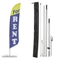 thumbnail image 1 of Premium For Rent Feather Flag Kit - Includes 13ft Sectional Aviation Grade Fiberglass Poles, for Rent Flag, Ground Spike and Pole Sleeve Bag, 1 of 7