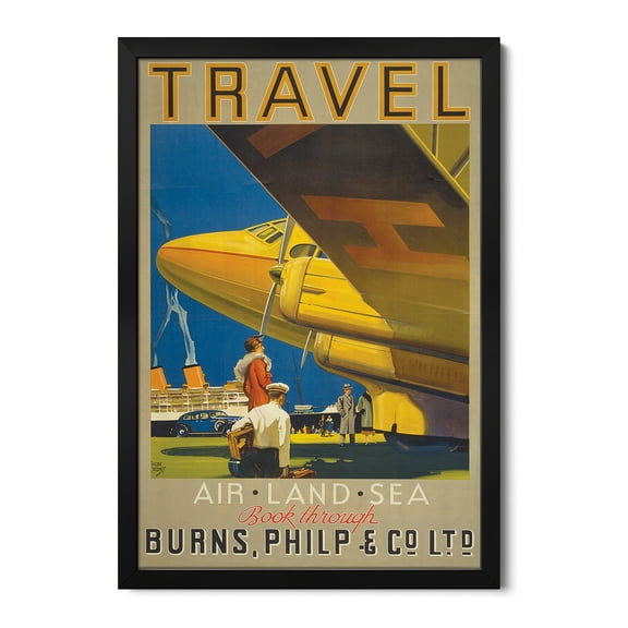 Premium Framed Art Print - Art Travel