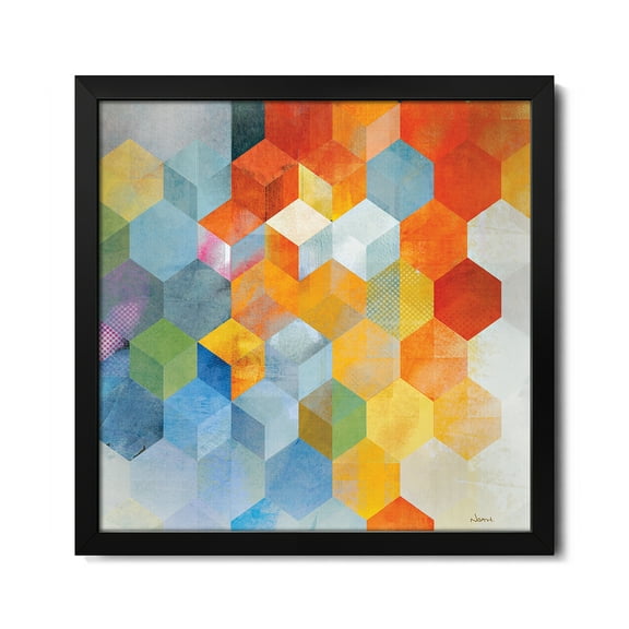 Premium Framed Art Print - Cubitz I