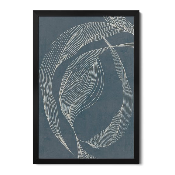 Premium Framed Art Print - Dancing Lines
