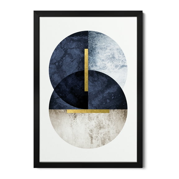 Premium Framed Art Print - Dark Navy