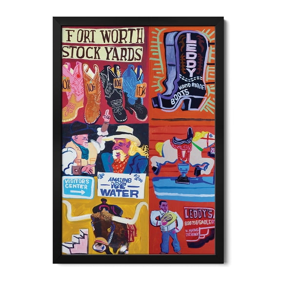 Premium Framed Art Print - Fort Worth
