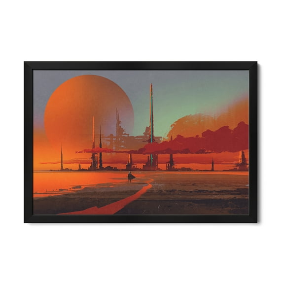 Premium Framed Art Print - Found The Lost City