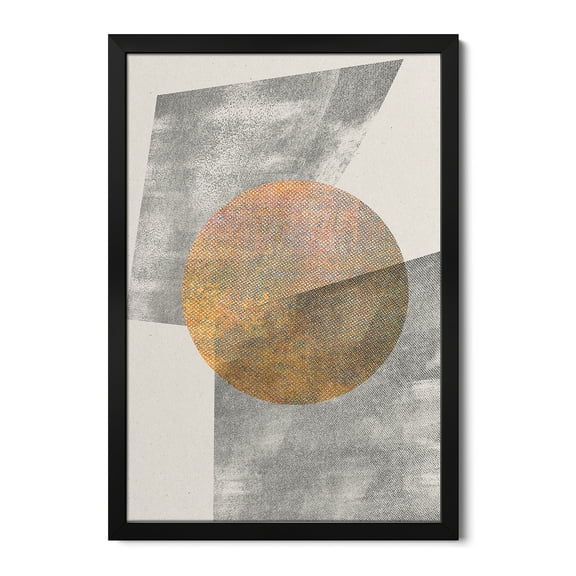 Premium Framed Art Print - Geometric Modern Object