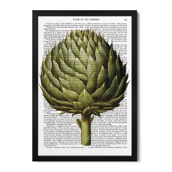 Premium Framed Art Print - Globe Artichoke