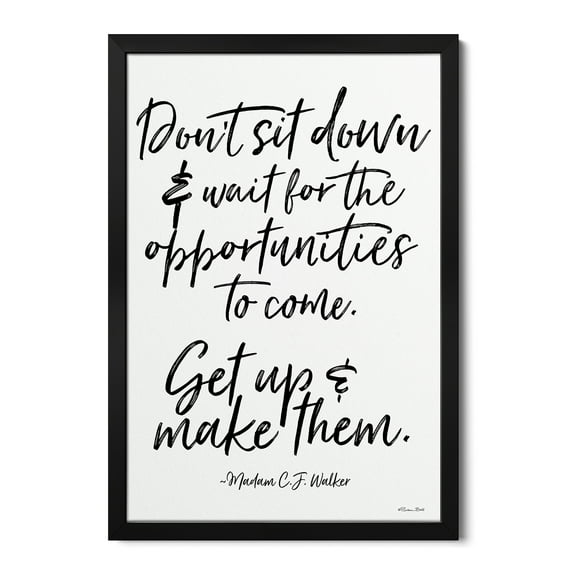 Premium Framed Art Print - Make Opportunities