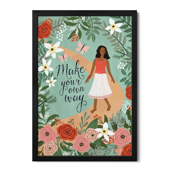 Premium Framed Art Print - Make Your Own Way