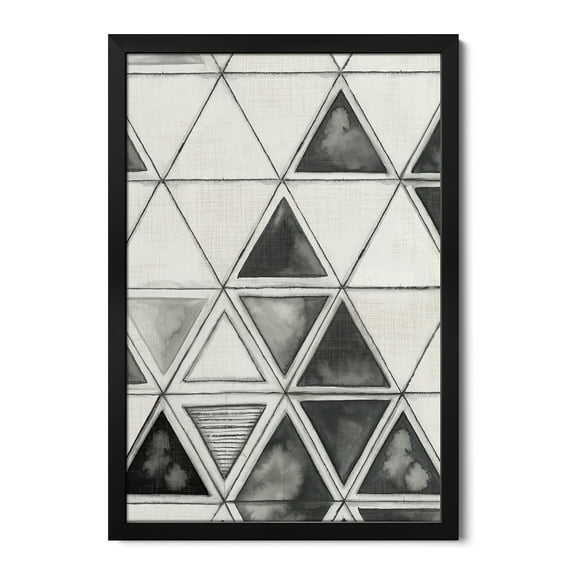 Premium Framed Art Print - Panel Of Tiles I