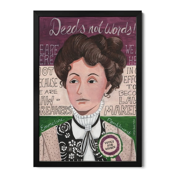 Premium Framed Art Print - Portrait Of A Woman