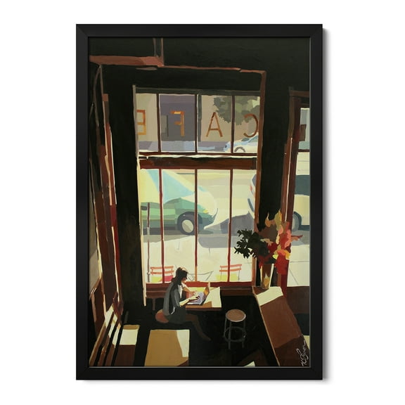 Premium Framed Art Print - The Great American Novel