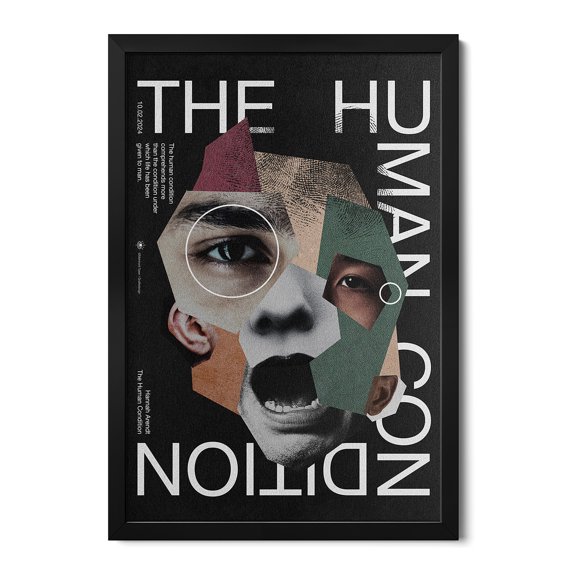 Premium Framed Art Print - The Human Condition