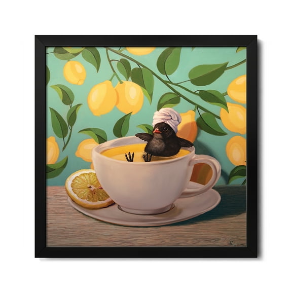 Premium Framed Art Print - When Life Gives You Lemons