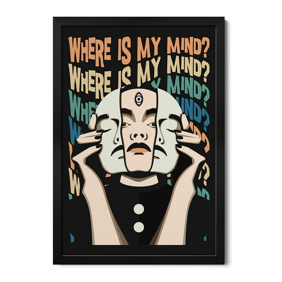 Premium Framed Art Print - Where Is My Mind Pixies
