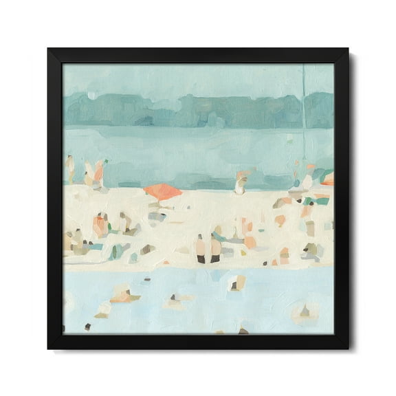 Premium Framed Art Print - Sea Glass Sandbar II