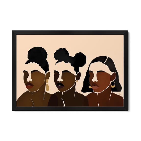 Premium Framed Art Print - Sisters II