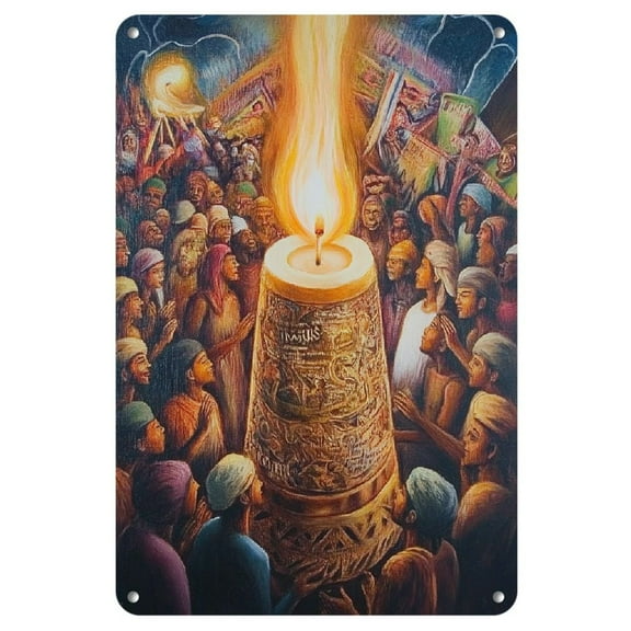 Premium Frameless Iron Art Tin Painting, 8x12 inches - High-Quality Metal art painting for Artists