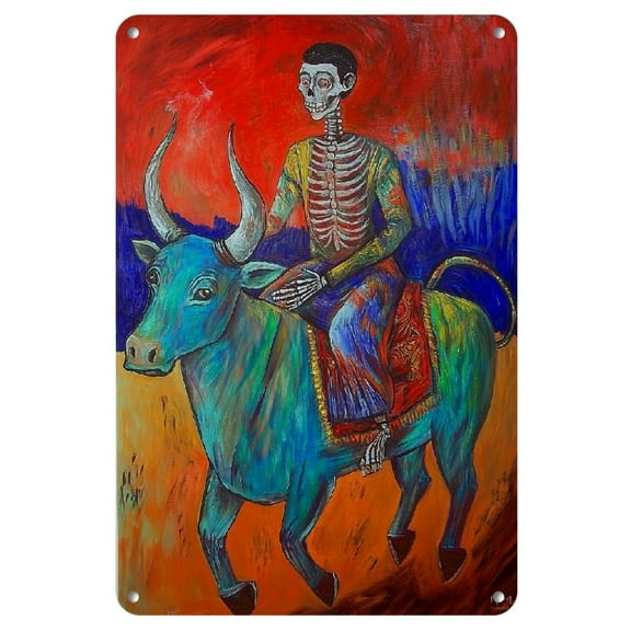 Premium Frameless Iron Art Tin Painting, 8x12 inches - High-Quality Metal art painting for Artists