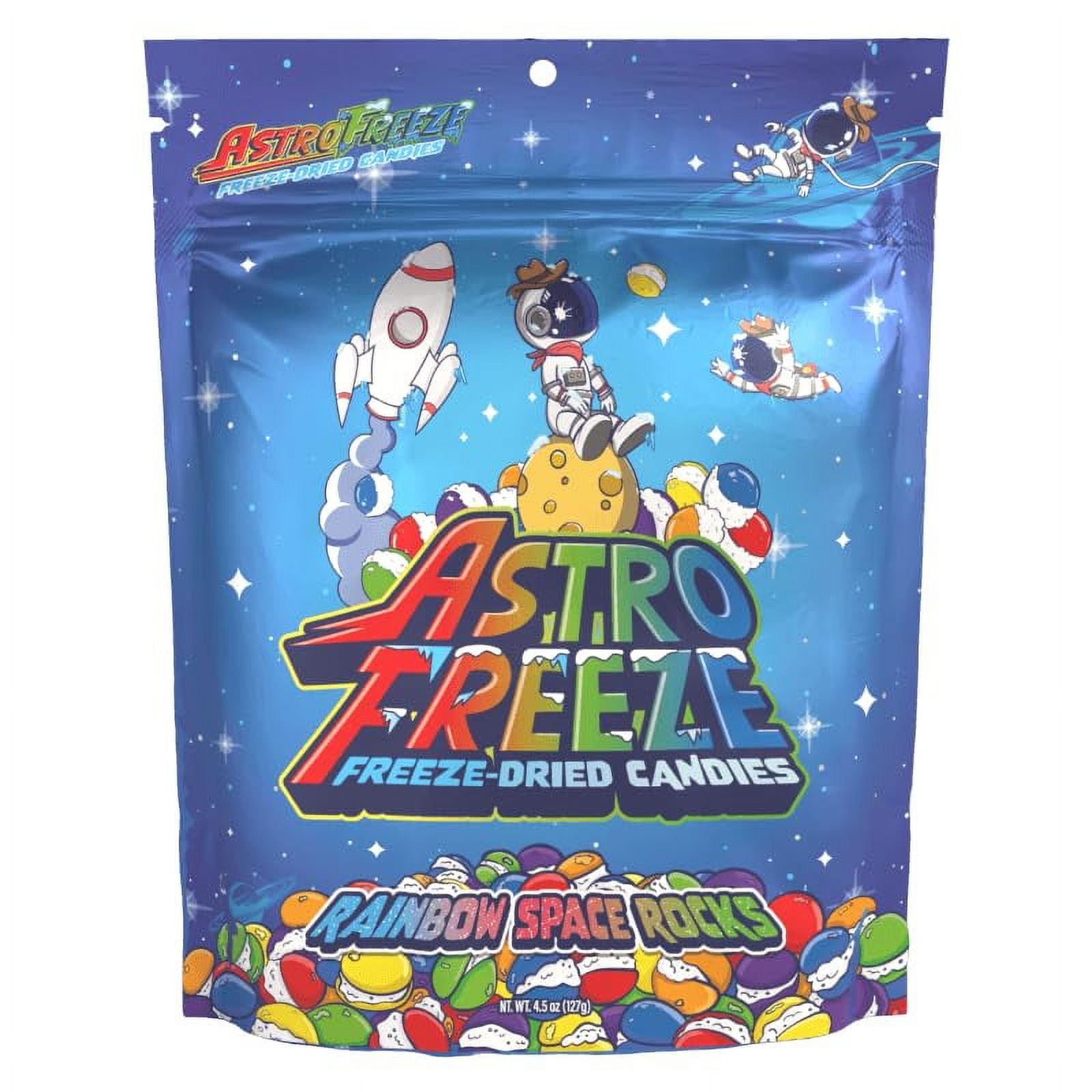 Premium Freeze Dried Skittles - 4.5oz Rainbow Space Rocks Freeze Dried ...