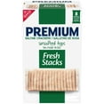 thumbnail image 1 of Premium Fresh Stacks Unsalted Tops Saltine Crackers, Travel Snacks, 14.2 oz (8 Multi Snack Packs), 1 of 15