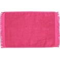 thumbnail image 1 of Premium Fringed Velour Fingertip Towel-Hot Pink-Set of 12 Towels, 1 of 1