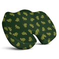 thumbnail image 1 of Premium Frog Pattern Memory Foam Seat Cushion Ergonomic Chair Pad for Office Chair, Car, Airplane & Bleachers Sciatica, Tailbone Hip & Back Pain Relief - Chair Cushion for Long Office Workers., 1 of 5