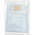 Premium Frosted Reclosable Zip Plastic Bags 100 Count (13 x 18
