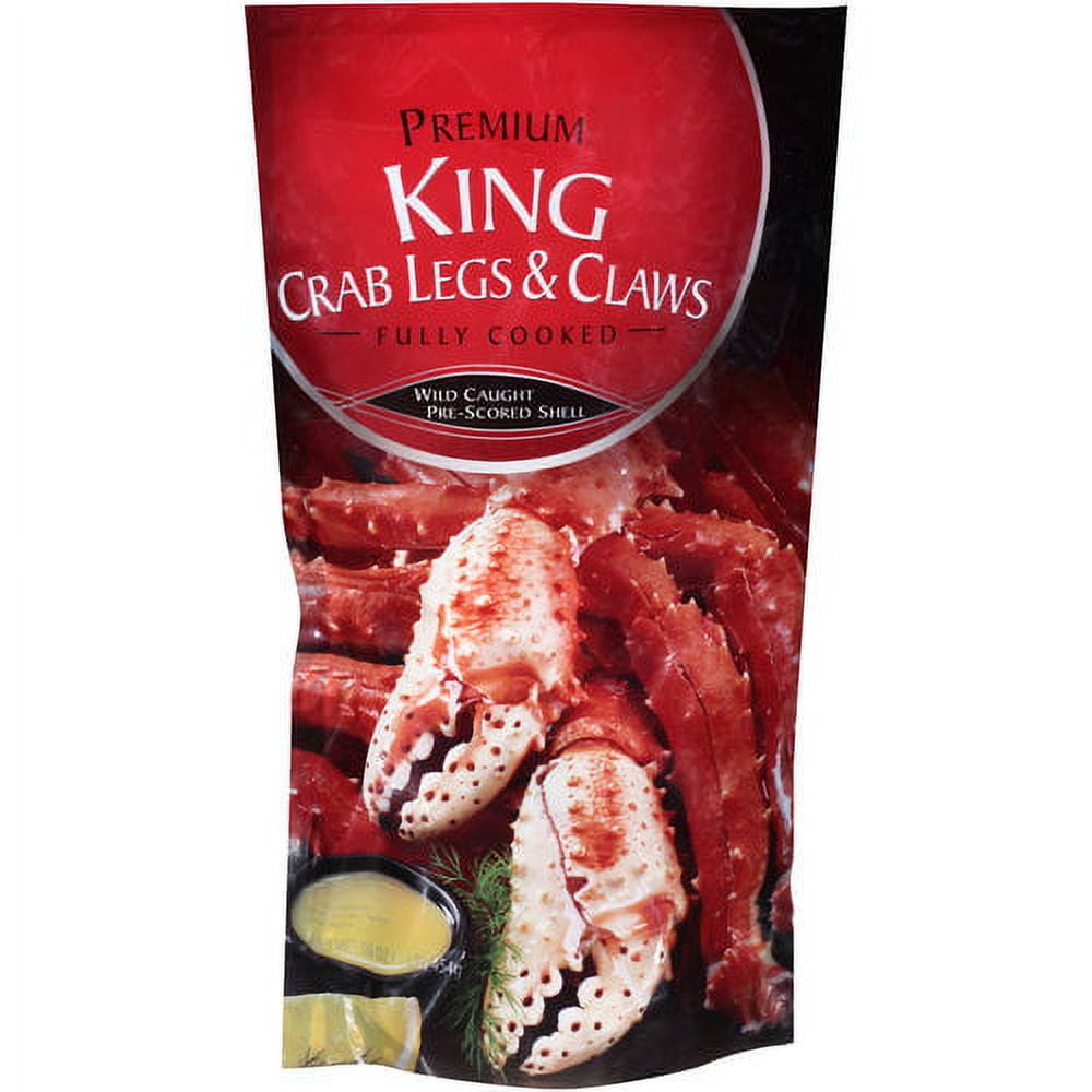 Premium Frozen King Crab Legs & Claws, 16 oz, Bag, 16g Protein