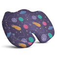 thumbnail image 1 of Premium Galaxy Pattern Memory Foam Seat Cushion Ergonomic Chair Pad for Office Chair, Car, Airplane & Bleachers Sciatica, Tailbone Hip & Back Pain Relief - Chair Cushion for Long Office Workers., 1 of 5