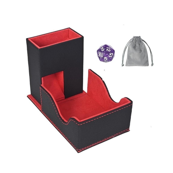 Premium Gaming Dices Tower With Removable Tray Magnetic Fastener Design