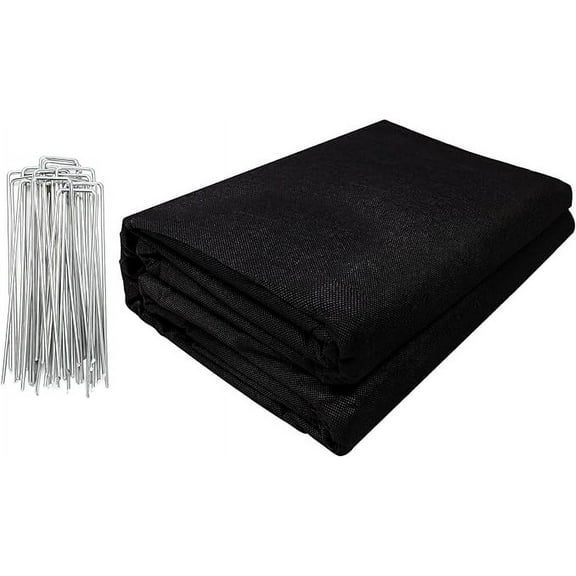 Bonison Premium Garden Weed Barrier Landscape Fabric with Free Landscape Staples, 3ft X 50ft