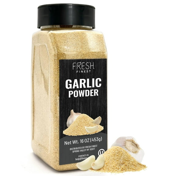 Premium Garlic Powder - 16 oz Bottle - 100% Pure, Non-GMO, Gluten-Free, Ground Garlic Spice for Cooking