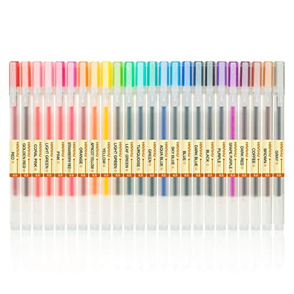 20Pcs/set KACO Kawaii Candy Color Retractable Gel Pens for Kids Adult  Colours 0.5mm Cute Colored Ink Neutral Gel Pen Stationery
