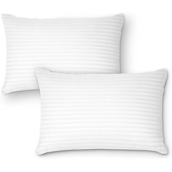 Premium Gel Pillow Loft (Pack of 2) Luxury Plush Soft Bed Pillows for Home, Hotel Collection [Good for Side and Back Sleeper] Cotton Cover Dust Resistant & Hypoallergenic - Queen Size White