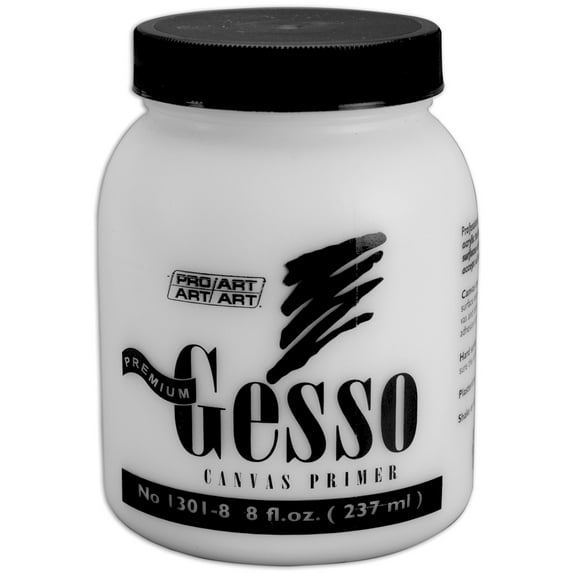 Premium Gesso Canvas Primer-8oz, Pk 2, Pro-Art
