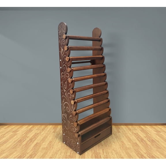Premium Giant Wood Bracelet Display | 10-Level Jewelry Stand | Infinite Soldier