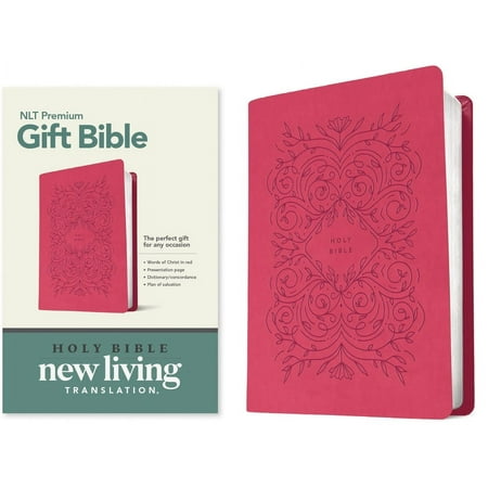 Premium Gift Bible NLT (Leatherlike, Very Berry Pink Vines, Red Letter) (Other)