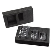 Premium Beaker Set, 250ml, 100ml & 50ml - Low Form, White Graduations - Superior Durability & Chemical Resistance - Borosilicate 3.3 Glass - Eisco Labs
