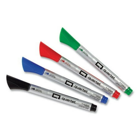 Premium Glass Board Dry Erase Marker, Fine Bullet Tip, Assorted Colors, 4/pack | Bundle of 2